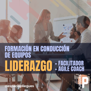 Equipo trabajando, texto curso de Liderazgo Pliegues