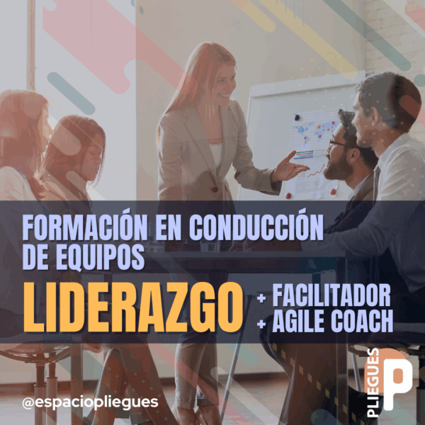 Equipo trabajando, texto curso de Liderazgo Pliegues